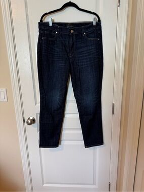 White House Black Market Dark Blue Girlfriend Jeans